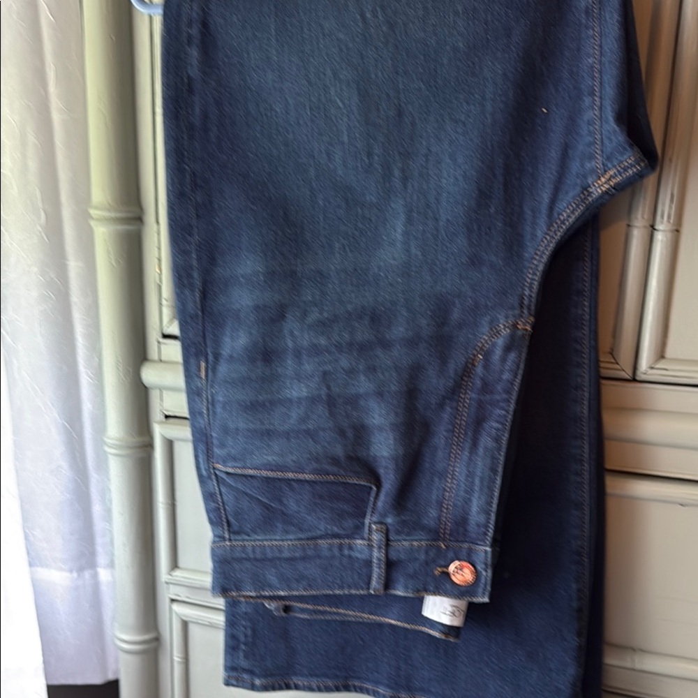 LOFT Blue Flare Wide palazzo jeans never worn without tags